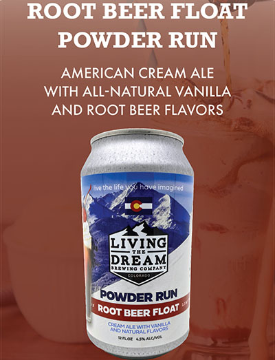 Rootbeer Float Powder Run Cream Ale in a can